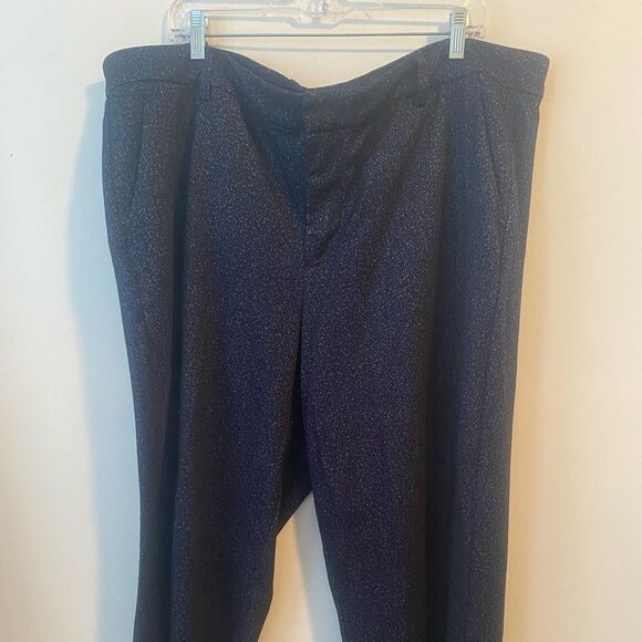 Liverpool Kelsey Navy Blue/Black pixel front zip trousers, size 24W - Picture 2 of 5